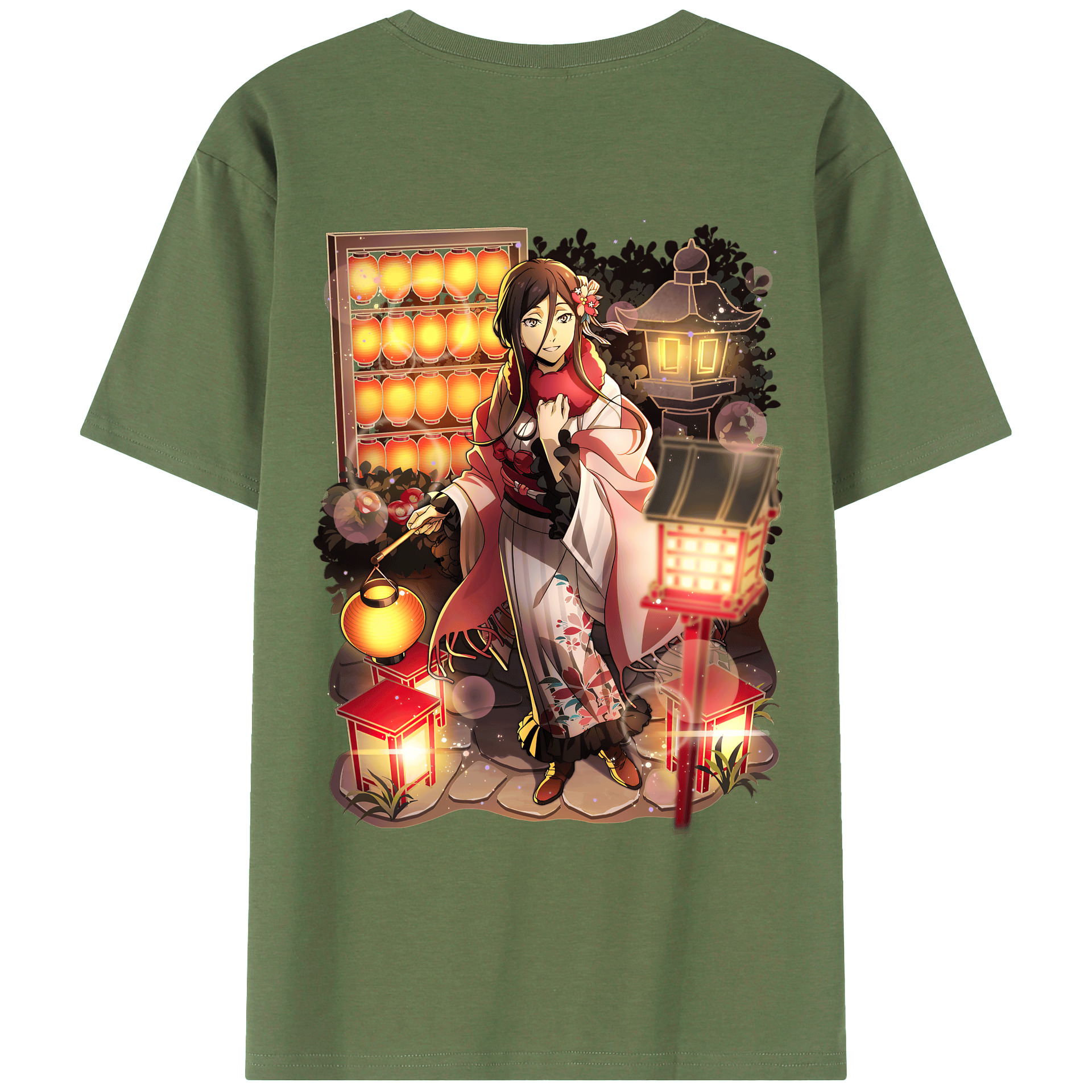 （画像用） 文豪ストレイドッグス Bungo Stray Dogs 綿100％ メンズ半袖Tシャツ（バックプリント） 通気性